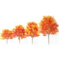 Garden Landscape Micro Landscaping Ornament Fake Tree Simulated Maple Plant Modeling Seven Horned Maple Leaf Tree Model. 