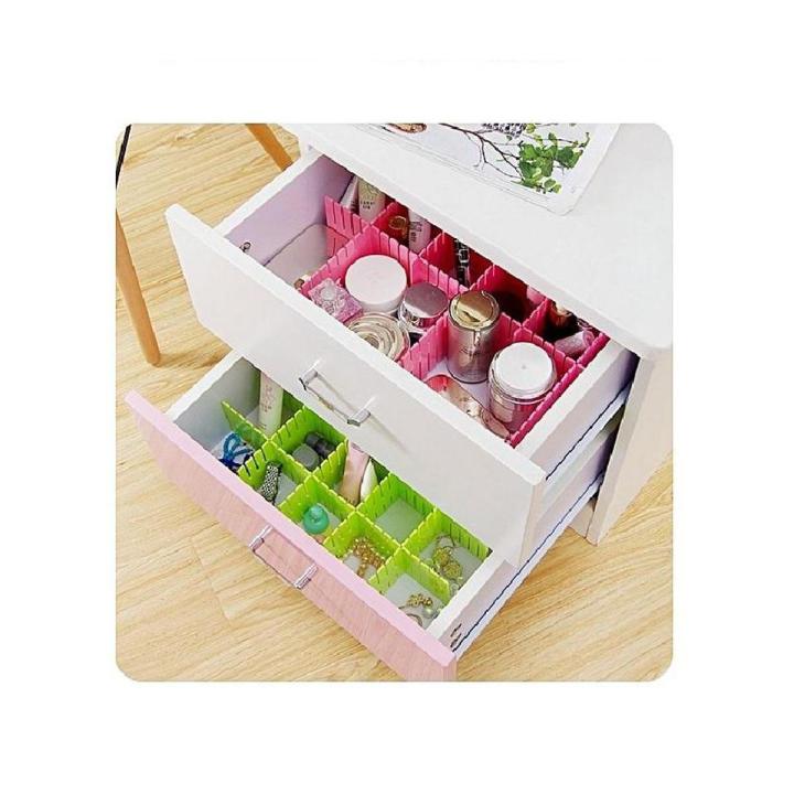 Pack Of 2 Drawer Organizer Partition 4 Pcs Seprator