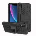 For Apple iPhone XR Heavy Duty Armor Tough Hybrid Shockproof Dual Layer Kickstand Protective Case Cover. 