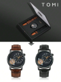 TOMI T103 Face Gear Luxury Dual Strap Watch For Men Double Strap Watch. 