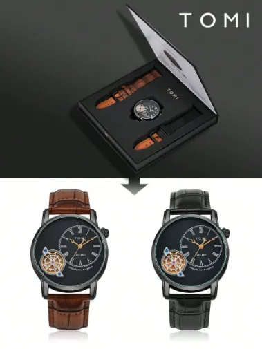 TOMI%20T103%20Face%20Gear%20Luxury%20Dual%20Strap%20Watch%20For%20Men%20Double%20Strap%20Watch%20-%20Image%203