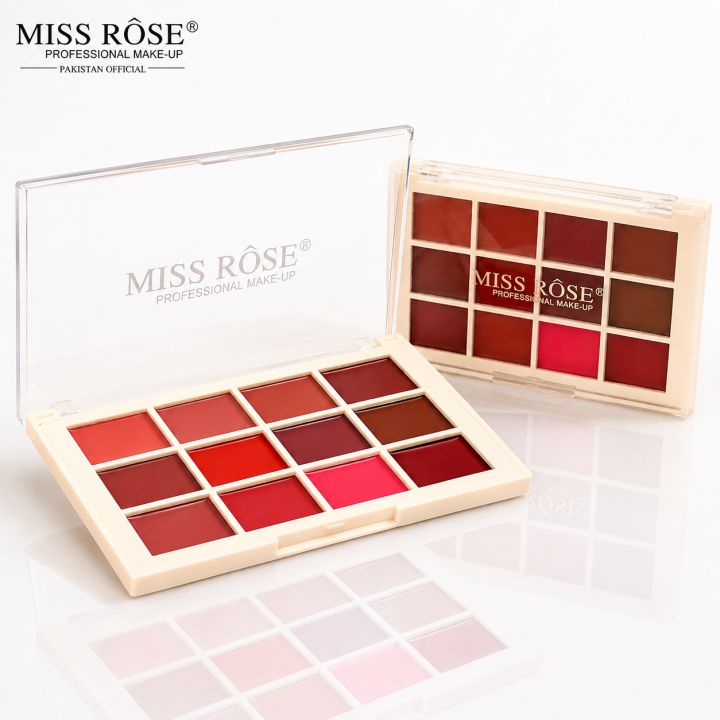 Miss%20Rose%2012%20Color%20Soft%20&%20Matte%20Long%20Lasting%20Waterproof%20Nourishing%20Lip%20Cream%20Lipstick%20Palette%20-%20Image%202