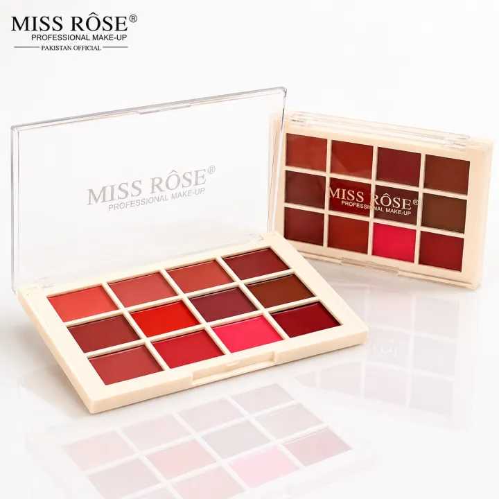 Miss%20Rose%2012%20Color%20Soft%20&%20Matte%20Long%20Lasting%20Waterproof%20Nourishing%20Lip%20Cream%20Lipstick%20Palette%20-%20Image%202