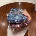 HOCE Luxury Plating Gradient Colorful Glitter Quicksand 3D Diamond Phone Case For iPhone 13 11 12 14 15 Pro Max Cases TPU Clear Soft Silicone Back Cover. 