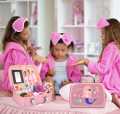 Kids Makeup Kit for Girls, Washable Real Makeup Set for Little Girls, Big Kit of Play Makeup for Girls Applies Like Real Makeup But Washes Off Easily Cute Carry Case for 4 5 6 7 8 9 Year Old. 