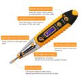 LED Digital Induction Test Pen AC DC Tester Intelligent Induction Electrical Screwdriver For Breakpoint Testing. 