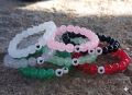 Korean Beaded Bracelet with Mini Heart Charm – Cute Handmade Fashion Jewelry for Girls & Women. 