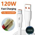 120w Super Fast Micro Data Cable ( 6mm Thick Wire ) Super Strong And Super Fast Cable ( Best Ever Cable) | Premium 120 W Micro USB Fast Charging Cable Universal Charging Cable For Mobile Phone Power Banks. 
