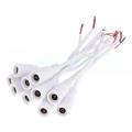 PACK OF 2 White 12v DC Female Power Plug Connector Cable Wire For LED Light In Pakistan. 