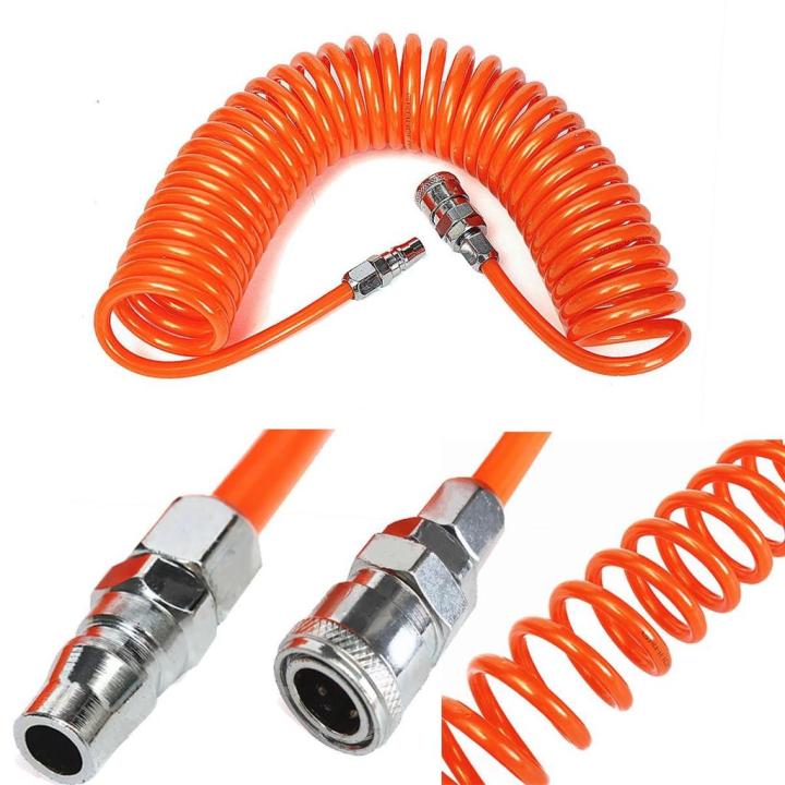 Polyurethane Pu Air Compressor Hose Tube 6M,  7.5M, 9M, 12M, 15M Pneumatic Hose Pipe For Compressor Flexible Air Tool With Connector