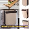 Hanging Dustbin Cabinet Door Hanging Mounted Folding Kitchen Trash Waste Garbage Bin Hanging Can Dustbin. 