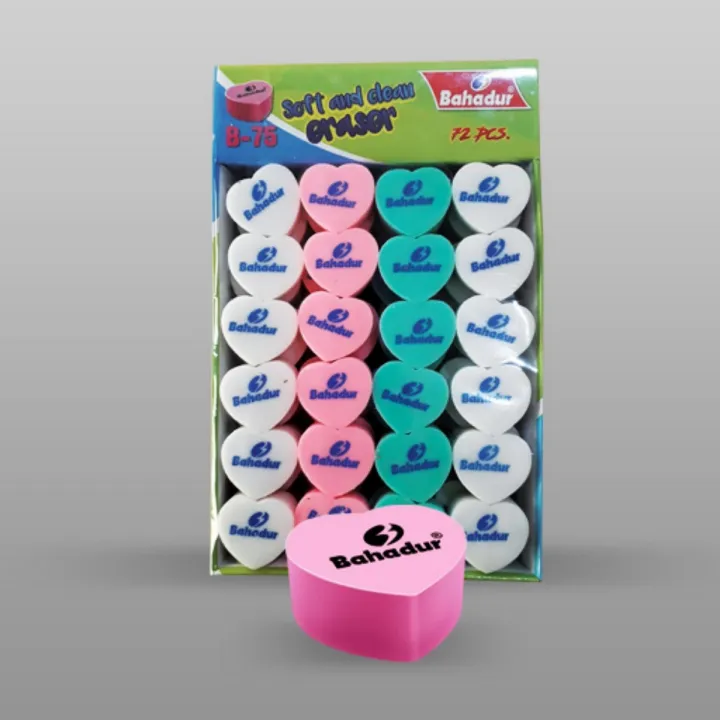 BAHADUR%20B75%20ERASER-%20HEART%20SHAPE%20ERASER-%2072%20PIECES-%20SOFT%20ERASER-%20RUBBER%20-%20Image%206