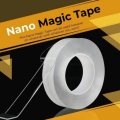 Day2day Mall 5 Meter Nano Transparent No Trace Acrylic Waterproof Reusable Double Sided Adhesive Tape. 