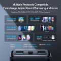 100% Original Joyroom JR-QP191 Power Bank 10000mAh 22.5W PD Fast Charging Powerbank Portable External Battery Phone Charger Powerbank For iPhone 15 pro max / 14 pro max /14 13 12 11 Pro Max SE 10 XR XS X Samsung Galaxy S23/S22 Ultra/ S22+/S22, Note 10/Not. 