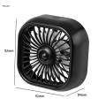 Small Car Cooling Fan 3 Speeds Adjustable Mini Portable Fan for Truck Car SUV. 