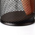 1 Pc - Metal Mesh Pencil and Pen Holder, Wired Metal Mesh Pen Basket Desk Organizer for Office Stationery or Accessory - Black Color. 