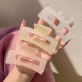 Matte Pastel Transparent Hair Claw Clip for Girls - 3.5 Inches in size. 