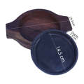 Round Cast Iron Sizzler Plate 14.5cm With Wooden Base. 