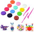 Pack of 24 Clay for Kids Polymer Dough With Tools 12gm Each. 