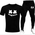 Smile summer track suit for men black. 