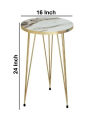1 PCS / SET OF 3 ROUND COFFEE TABLE HIGH GLOSS NESTING END TABLES - ROUND WOOD STACKING COFFEE SIDE ACCENT TABLES WITH METAL LEGS FOR LIVING ROOM, HOME OFFICE, NIGHTSTANDS FOR BEDROOM, STURDY EASY ASSEMBLY - 3 PIECE NESTING TABLE SET FOR LIVING ROOM. 