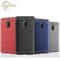 Leweisi Carbon Fiber Bumper Phone Case For Nokia 6 Back Cover Coque Shockproof Protective. 