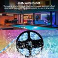 Vocoal LED Strip Lights RGB LED Lights String Lighting Flexible Strip Light Bluetooth APP Music Control Lamp Outdoor IP65 Waterproof Indoor Hotel TV Background Christmas Home Party Birthday Decoration 2M/5M. 