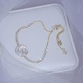 Luxury 925 Sliver Zircon Moon Star Diamond Bracelet Woman Bangles Anniversary. 