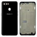 Oppo A5s Middle Frame Housing With Side Button and Camera Lens Complete Body Casing Replacement For A5s - Black. 