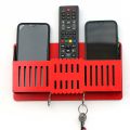 Multi Purpose Wall Mounted Remote Control Stand, Mobile Holder, Key Chain Hanging Stand. 