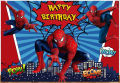 SPIDERMAN THEME BIRTHDAY PARTY BANNER ( 36 INCHES X 24 INCHES ). 