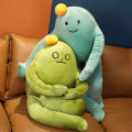 Cute Korean healing system squatting cactus expression bag doll doll sleeping holding rag doll creative plush toy. 