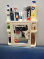 Fancy & stylish washroom cabinet with Glass Mirror door. 