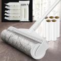 Long Handle Lint Roller Brush Pet Hair Remover Roller Retractable Dust Hair Roller Stick Tearable Clothes Bed Hair Removal Brush. 