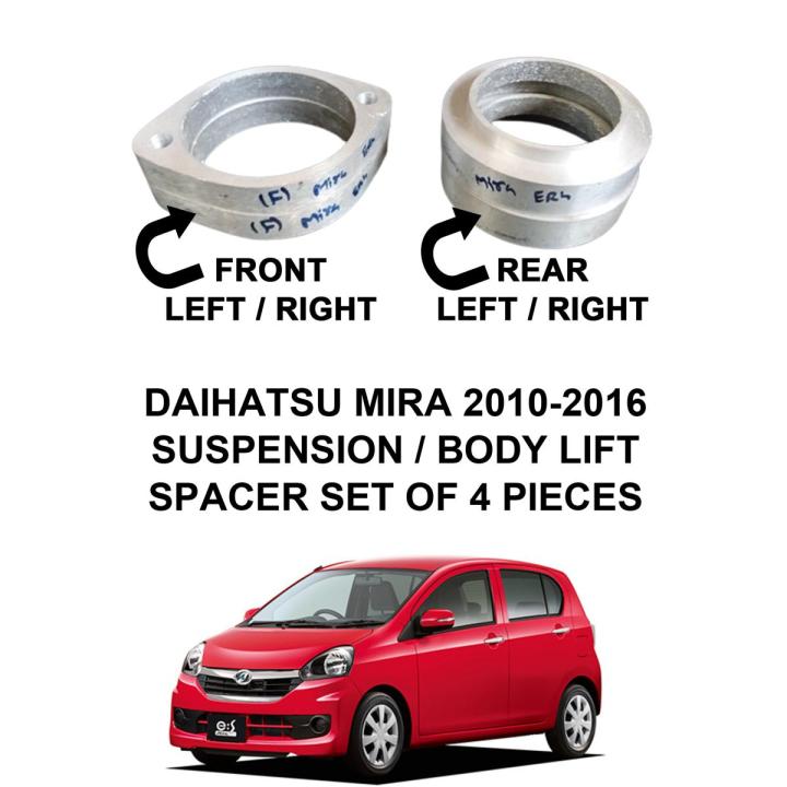 Daihatsu Mira Suspension / Body Lift Spacer - Set of 4 Pieces (2 Front - Left+Right) (2 Rear Left + Right)