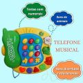 Musical Baby Toy Phone for Kids with Light and Sound, Animal Phone, Educational Interactive Piano with 19 Keys. 