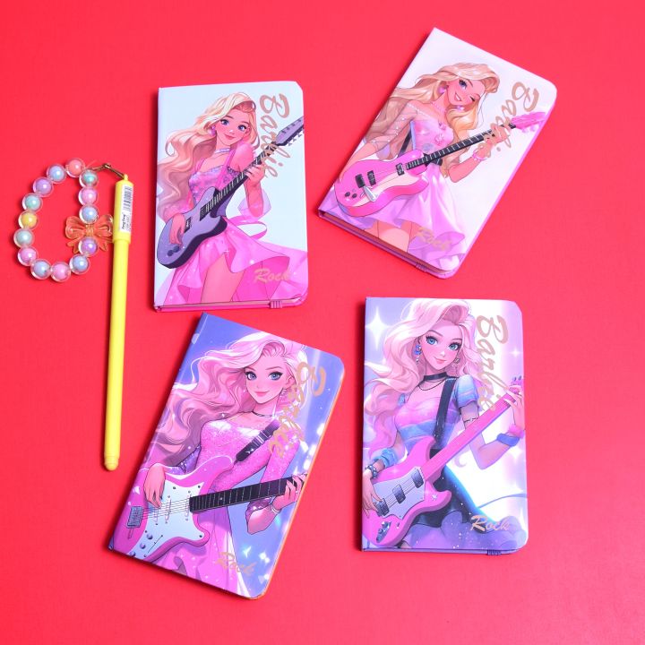 1 x Barbie Diary (Without Pen) / Notebook (small) For Kids (Girls) (A6) (14 x 8.9 x 1.3 cm) (80 pages)