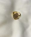 Pearl Diamond Ring Classic Design Gold and Silver Plated. 