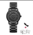 DOM 1345 Men Quartz Watch Fashion Personality Creative Scrolling Iron Ball Magnetic Pointer Waterproof for Male Watches Gift. 
