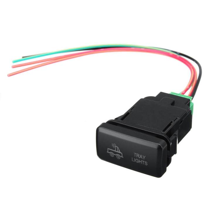 Ztt_online 12V/24V LED Push Switch Kit For Toyota Hilux Prado Land Cruiser Hiace
