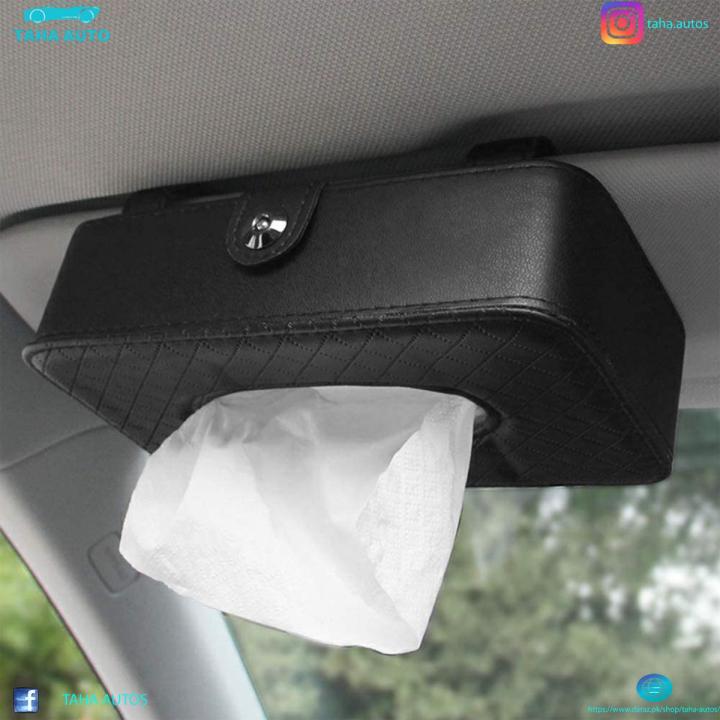 Tissue%20Box%20For%20Car%20And%20Office%20PU%20LEATHER%20MADE%20IMPORTED%20Tissue%20Box%20Car%20Tissue%20Holder%20Car%20Sun%20Visor%20Tissue%20Paper%20Box%20Holder%20Car%20Styling%20Interior%20Accessories%20-%20Image%202