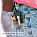 3 Pcs Stainless Steel Wire Keychain Cable Loop Screw Lock Rope Key Holder Keyring ​Outdoor Tools  Color Black, Size 150mm. 