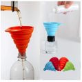 Silicone Collapsible Funnel ,Flexible-Foldable-Cooking-Food-Grade Funnels for Filling Small or Mini Bottles,Perfume,Filling Capsules,Fry Oil Filter,Essential Oil,Spice. 