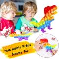 Dinosaur pop it Fidget Toy, pop its Fidget Toys, Fidget Toys pop it Dino (Dinosaur Rainbow). 