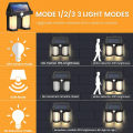 Solar Sensor Light Human Body Induction Light Operated Outdoor Wall Lamps Home Decorative Wall Lamp Lights Solar Garden Lights. 