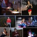 Rechargeable LED Night Light Flexible Reading Lamp, Hands Free Hug Light, 3000K- 6500K Neck Book Light, 4 LED Beads, 3 Lighting Modes, USB Cable Included. 
