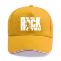 Cotton Trucker Caps We Will Rock You Print Baseball Cap Men Women Unisex Fashion Queen Rock Band Fans Rock Roll Hip Hop Hats. 