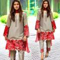 Winter collection- unstitched linen suit for women-Black and Skin color linen dress for girls- Fancy embroidered suit-Branded suit for women- 3pcs ladies suits new design 2021 with chiffon dupatta. 