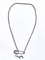 BTS JIMIN Park Jimin's same necklace brooch moon necklace couple gift men's pendant. 