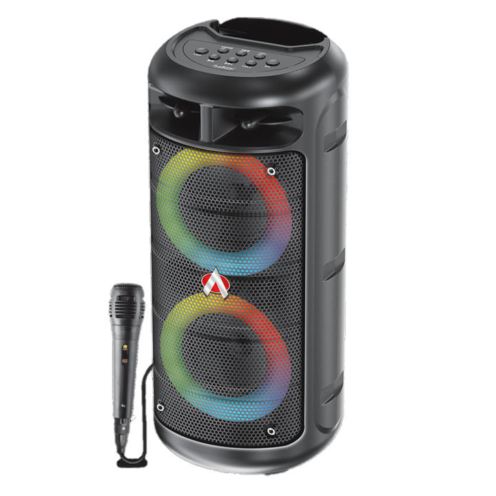 Audionic Solo X50 Portable Speaker | Mobile Speaker | TWS Function | Wired Mic | Bluetooth Speaker with Mic | Rechargeable Speakers | Bluetooth Speaker | Room Speakers | Speaker For Pc | Speaker Bluetooth Woofer | 1 Year Brand Warranty | Black